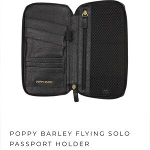 Poppy Barley Black Flying Solo Passport Holder
